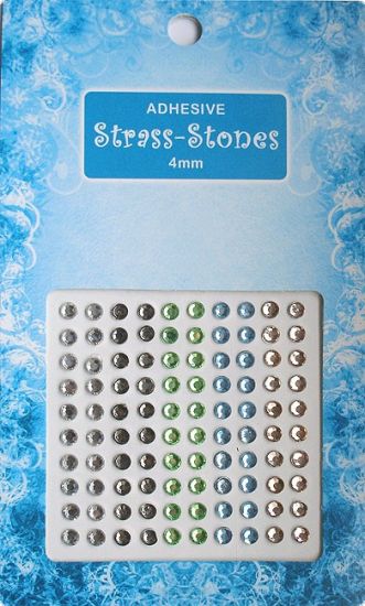 Set 100 cristale adezive 4 mm - Strass Stones