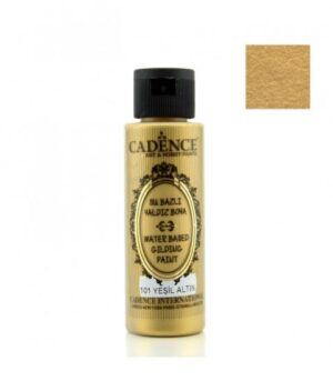 Vopsea acrilica Waterbased Gilding Paint - Green Gold