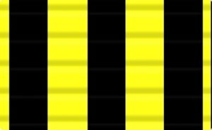 Carton ondulat 2D cu dungi, 260 g/m2 - Yellow/Black