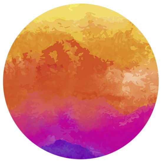 Fotocarton cu 2 fete imprimate, 300g - Rainbow - Watercolour