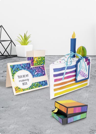 Fotocarton cu 2 fete imprimate, 300g - Rainbow - Watercolour