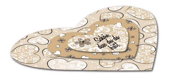 Fotocarton cu 2 fete diferit imprimate 300g - Just Married - M01