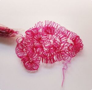 Par artificial ondulat, 15 g - Curly Bright Pink
