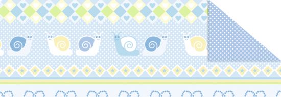 Fotocarton cu 2 fete diferit imprimate, 300 g - Baby Blue - M01