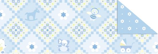 Fotocarton cu 2 fete diferit imprimate, 300 g - Baby Blue - M03