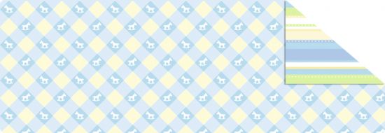 Fotocarton cu 2 fete diferit imprimate, 300 g - Baby Blue - M05