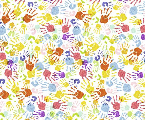 Fotocarton cu 2 fete imprimate, 300g - Baby Hands