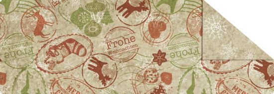 Fotocarton cu 2 fete diferit imprimate, 300 g/m2 - Vintage Christmas - M03