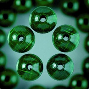 Margele sferice din lemn 1,4 cm - verde inchis