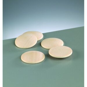 Set 8 forme rotunde din lemn (1.2 cm)