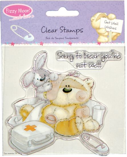 Stampile din silicon - Get Well Wishes - Fizzy Moon