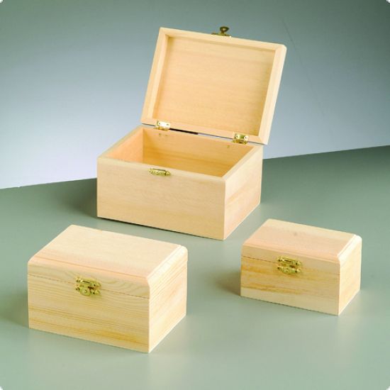 Set 3 cutii din lemn