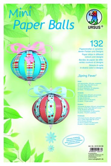 Mini Paper Balls - Spring fever