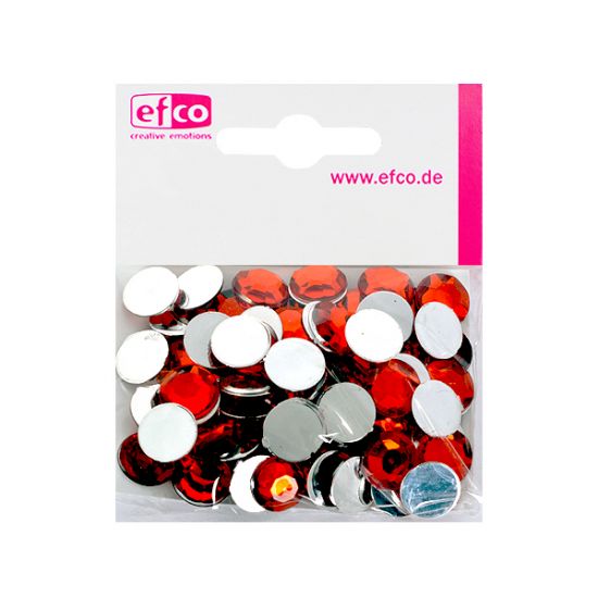 Set 75 pietre Gem Stones din acryl, fatetate - Red