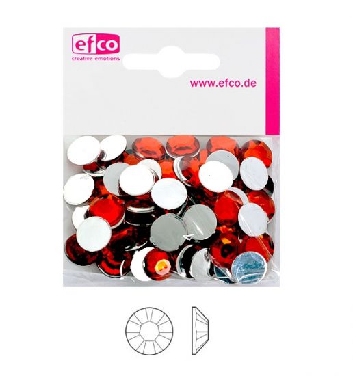 Set 75 pietre Gem Stones din acryl, fatetate - Red