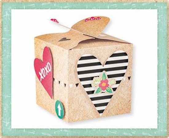 Set 12 coli forme predecupate pentru 9 cutii de cadou complete - Love