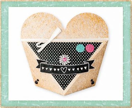 Set 12 coli forme predecupate pentru 9 cutii de cadou complete - Love