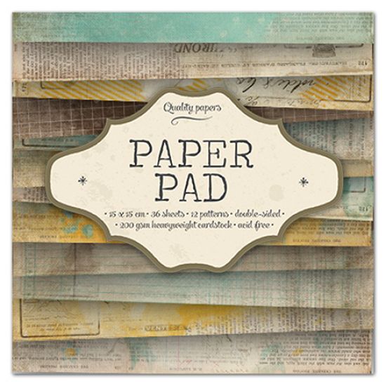 Set 36 coli imprimate pe o singura parte, 15 x 15 cm - Studio Light Paper Pad