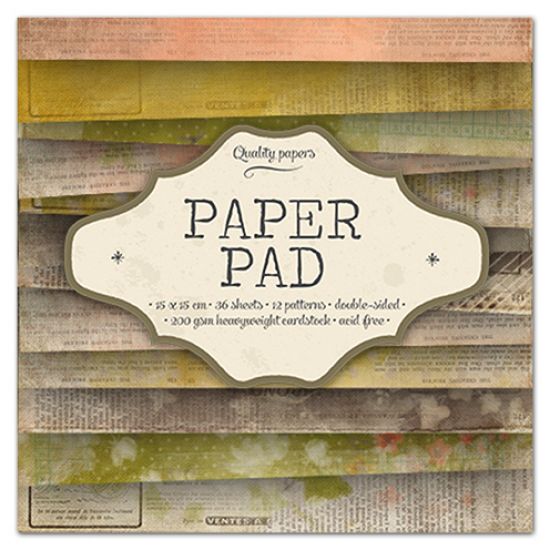Set 36 coli imprimate pe o singura parte, 15 x 15 cm - Studio Light Paper Pad