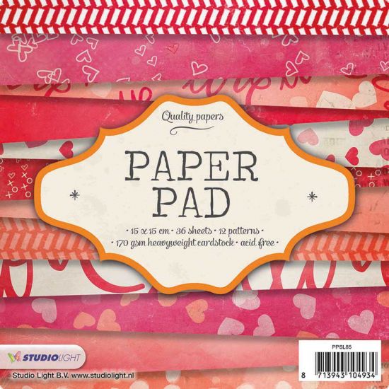 Set 36 coli imprimate pe o singura parte, 15 x 15 cm - Studio Light Paper Pad nr 85