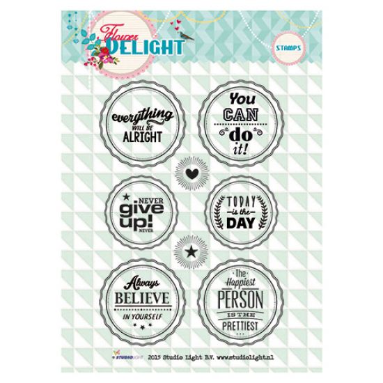 Set 8 stampile din silicon - Flower Delight A6
