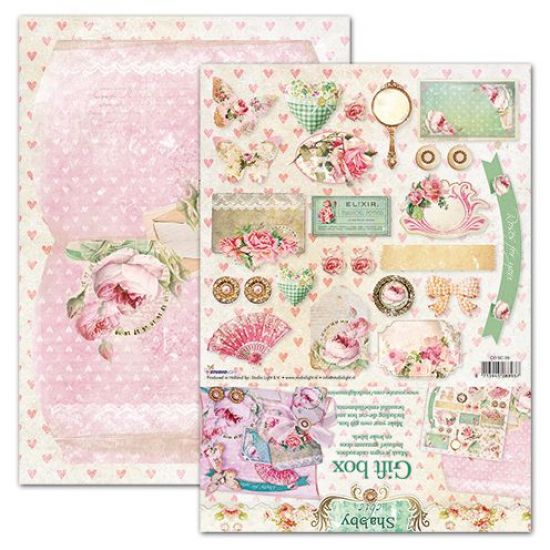 Set creativ cutie pillow si accesorii hartie - Shabby Chic Elixir