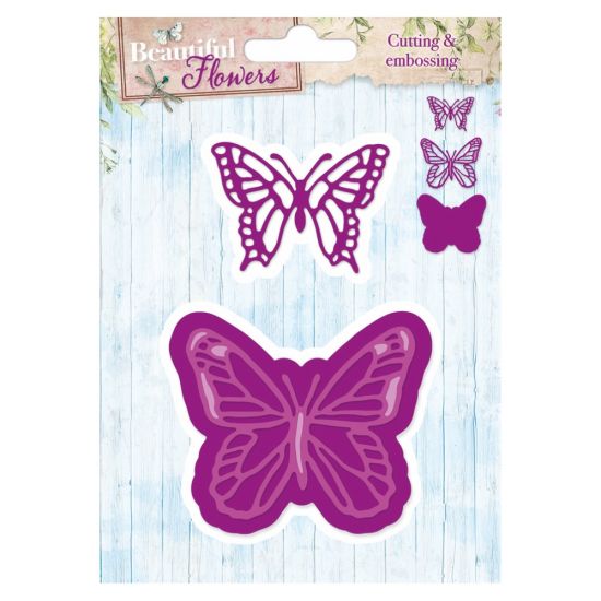 Set 2 matrite - Beautiful Flowers - Butterfly 01