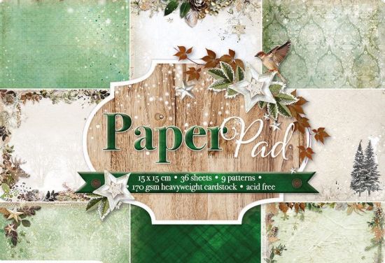 Set 36 coli imprimate pe o singura parte, 15 x 15 cm - Studio Light Paper Pad nr 55