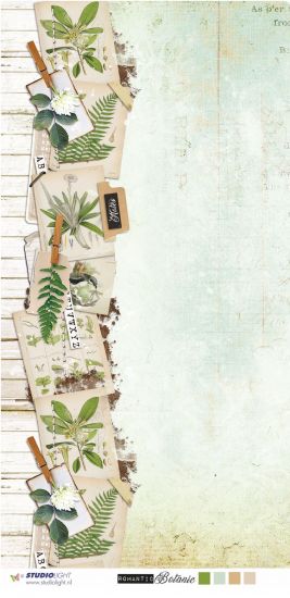 Coala hartie cu 2 fete diferit imprimate, 30,5 x 30,5 cm - Romantic Botanic SCRAP RB04