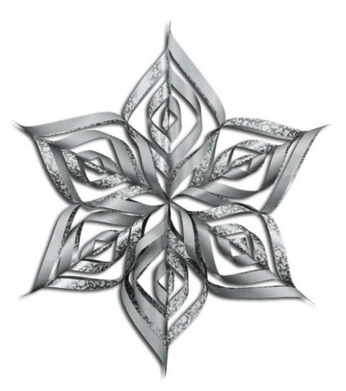 Set 24 coli hartie origami, 10 x 10 cm, 80 g/m2 - Celina Star - Silver
