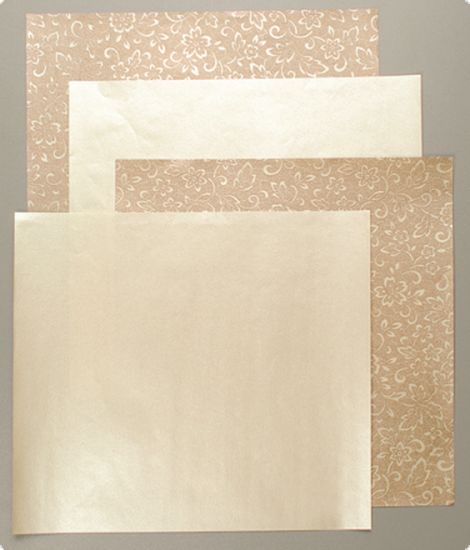 Set 8 hartii model - gold and cream