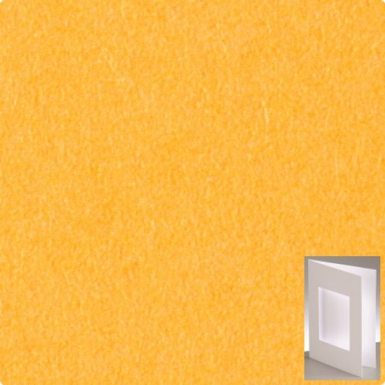 Set 5 felicitari A6 cu fereastra dreptunghiulara - Oranj pastel