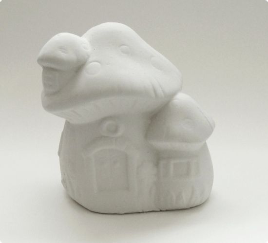 Pusculita din ceramica- casa 3 ciuperci