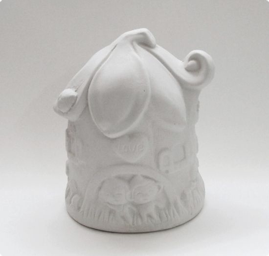 Pusculita din ceramica- casa floare cu gargarita