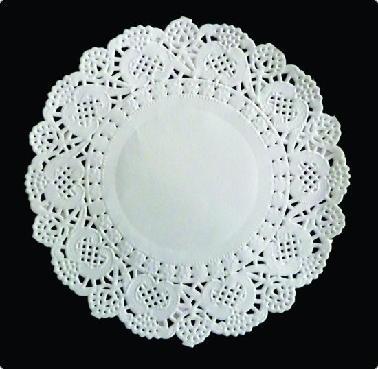 Set 12 hartii dantelate rotunde 11,5 cm