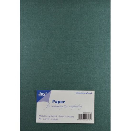 Set 20 coli carton A5 structura verde inchis metalizat