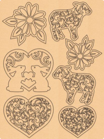 Set Paper Easter - Pastell