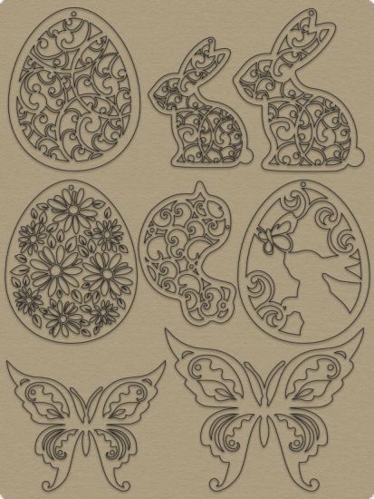 Set Paper Easter - Shabby