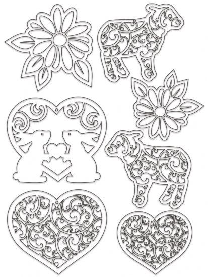 Set Paper Easter - Shabby