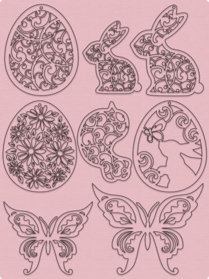 Set Paper Easter - Shabby