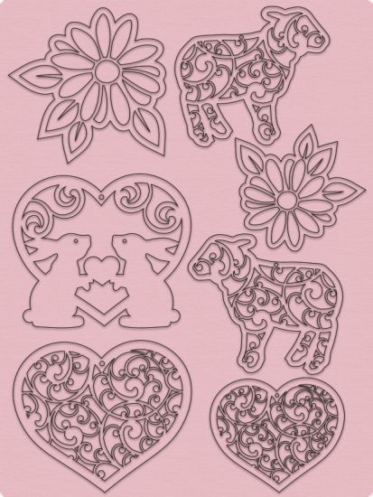 Set Paper Easter - Shabby