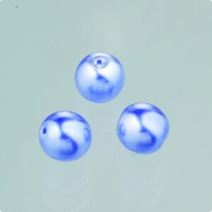Perle din sticla Luster - albastru inchis