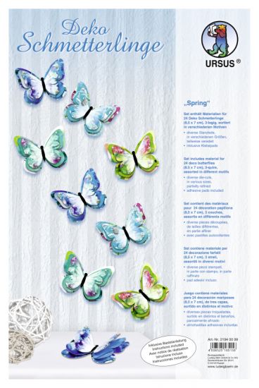 Set Paper 3D - Deco Butterflies - Spring