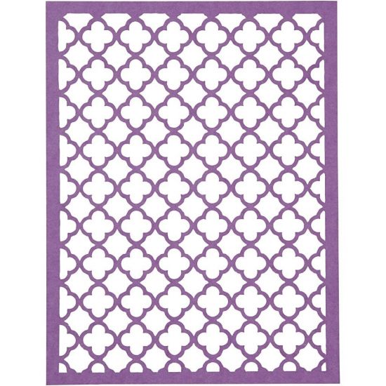 Set 24 coli dantela din carton - Lace Patterns Blue