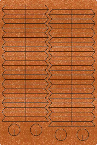Set Paper Decoration - Plissee Ornaments Gold