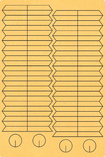 Set Paper Decoration - Plissee Ornaments Gold