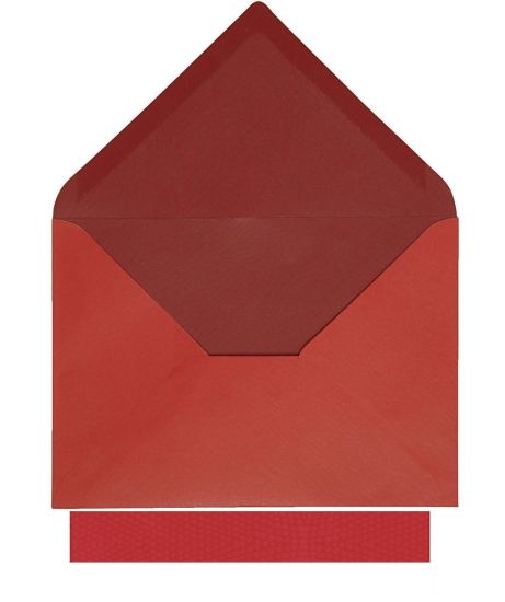 Set 10 plicuri C6 embosate, in doua nuante uni - Red / Claret
