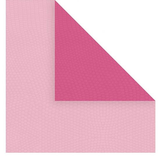 Set 10 plicuri C6 embosate, in doua nuante uni - Rose / Pink