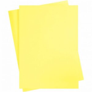 Set 6 coli A5 carton 180 g/m2 - Canar Yellow