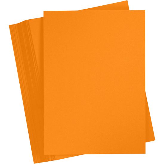Set 6 coli A5 carton 180 g/m2 - Mandarin